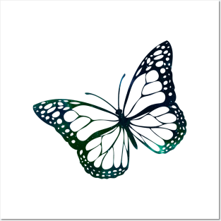 Green Butterfly Posters and Art